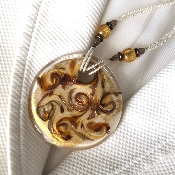 NEW Venice Style Venetian glass necklace - Picture 6 of 7